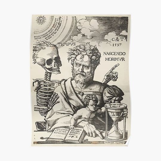 Discover Vintage Memento Mori Premium Matte Vertical Poster
