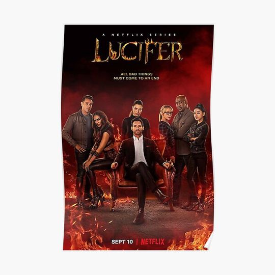 Discover Lucifer The Final Season Premium Matte Vertical Poster