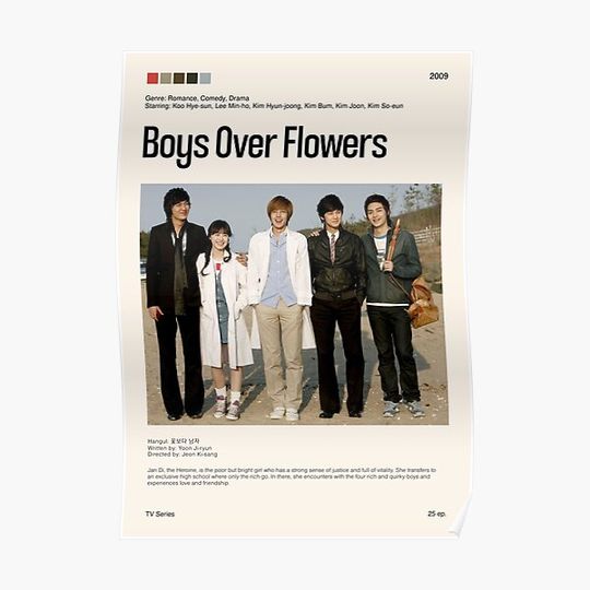 Discover Boys Over Flowers, Kdrama (2009) Premium Matte Vertical Poster