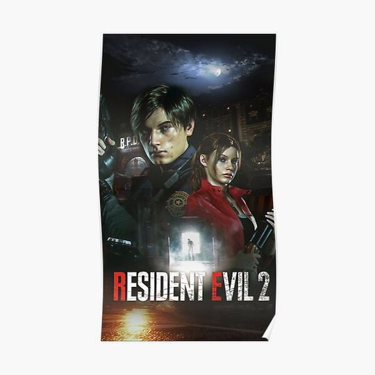 Discover Resident Evil 2 Premium Matte Vertical Poster