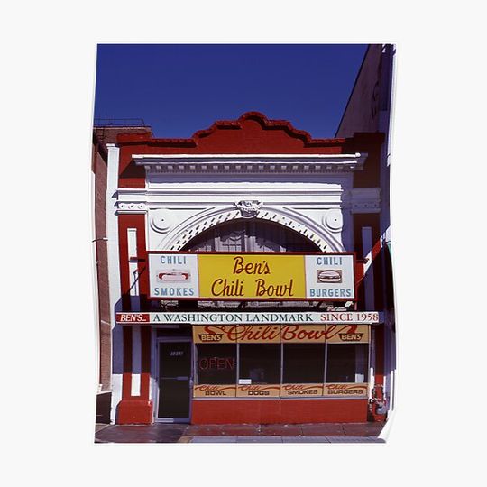 Discover Ben's Chili Bowl, Washington, D.C. Premium Matte Vertical Poster
