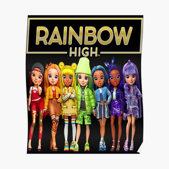Discover Rainbow High Gift For Fans - Rainbow High Dolls and Characters Poster