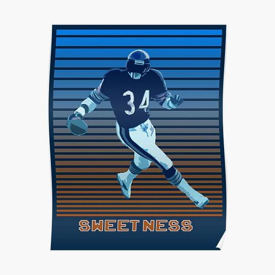 Discover Walter Payton Sweetness Premium Matte Vertical Poster