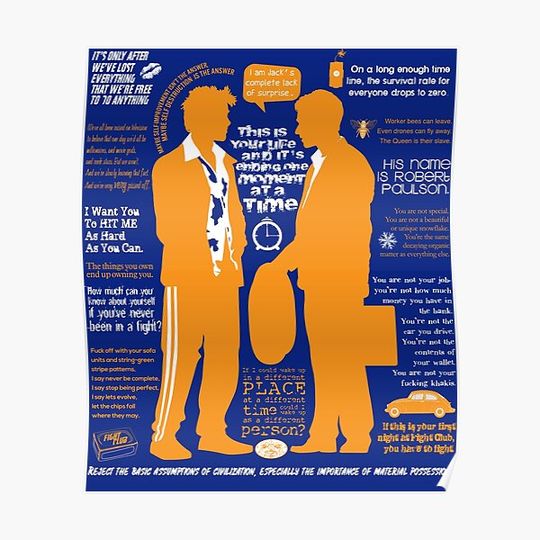 Discover Fight Club: The Quotes Premium Matte Vertical Poster