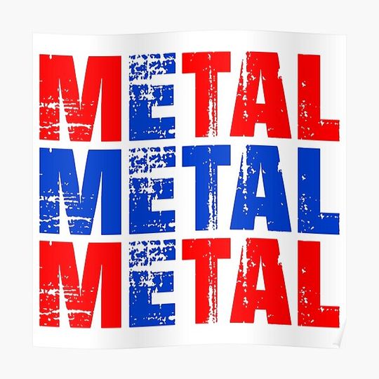 Discover METAL Norwegian Flag Premium Matte Vertical Poster