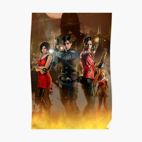 Discover Resident Evil 2 Premium Matte Vertical Poster