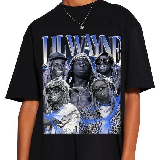 Discover Lil Wayne Vintage Shirt, Hip hop RnB Rap Unisex Tee
