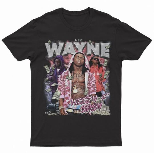 Discover Lil Wayne Vintage Shirt, Hip hop RnB Rap Unisex Tee