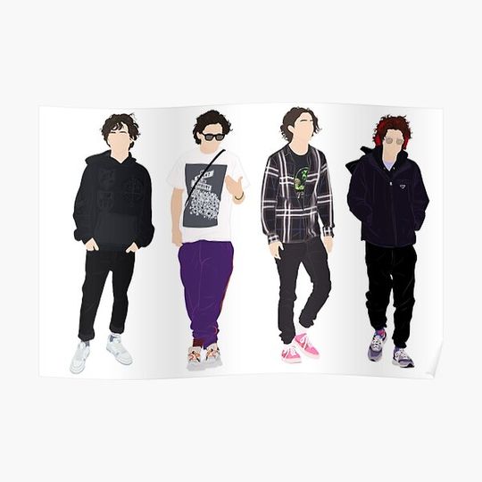 Discover Timothée Chalamet street wear Premium Matte Vertical Poster