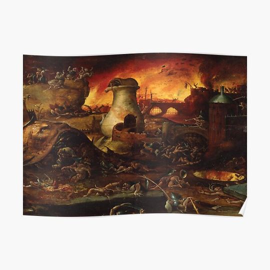 Discover Insight Into Hell by Hieronymus Bosch,hermitage Premium Matte Vertical Poster