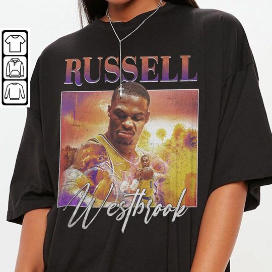 Discover Russell Westbrook Vintage Shirt V1, Russell Westbrook Tee, Vintage V5 Graphic Tee T-Shirt