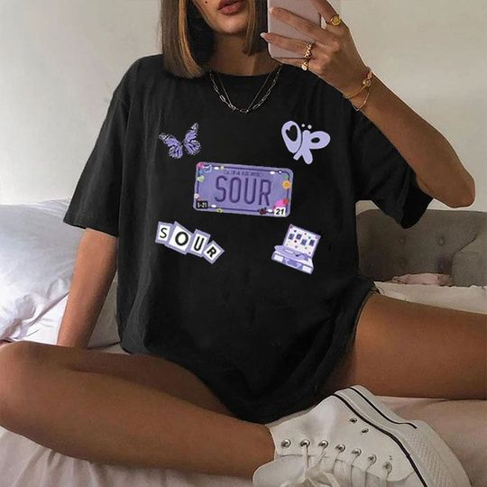 Discover Olivia Sour Tour 2023 T-Shirt, Olivia Rodrigo T-shirt, Sour Album T-shirt