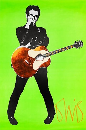 Discover Elvis Costello 1977 Stiff Records Poster Print