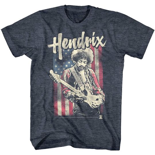 Discover Jimi Hendrix T-Shirt, Vintage American Flag T-Shirt