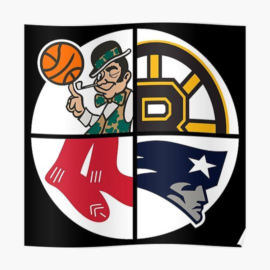 Discover Boston Sports Premium Matte Vertical Poster