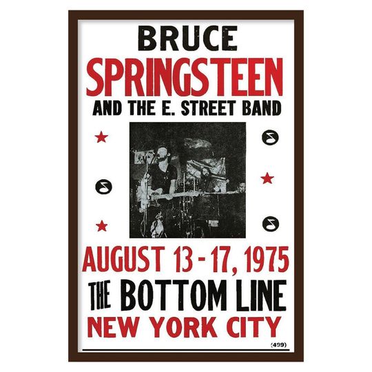Discover Bruce Springsteen - The Bottom Line - 1975 Concert Poster