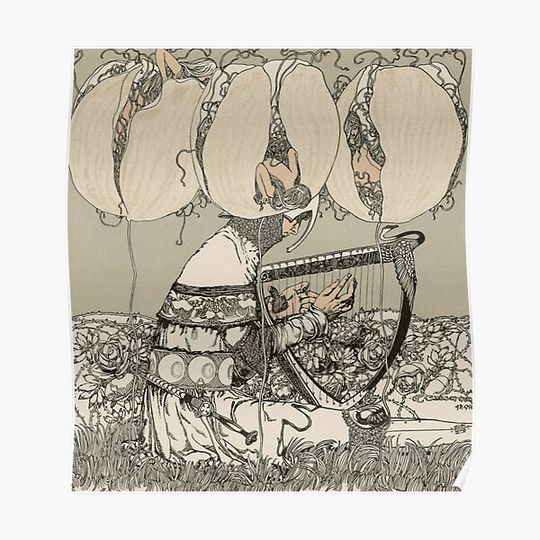 Discover Carl Otto Czeschka, Vignettes Premium Matte Vertical Poster