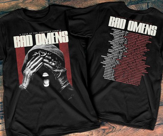 Discover 2023 Bad Omens A Tour Of The Concrete Jungle T-Shirt