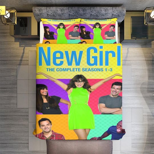 Discover New Girl Duvet Cover Pillow Cover Bedding Set