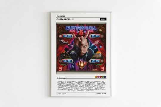 Discover Eminem Curtain Call 2 Album Poster