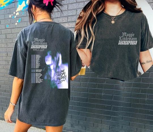 Discover Maggie Lindemann 2 side t-shirt, Suckerpunch World Tour 2023 Shirt