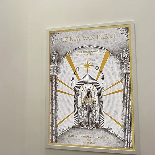 Discover Greta Van Fleet March 28 2023 Sacramento, CA Poster