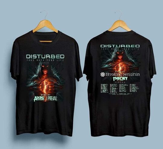 Discover Disturbed Take Back Your Life Tour Tshirt