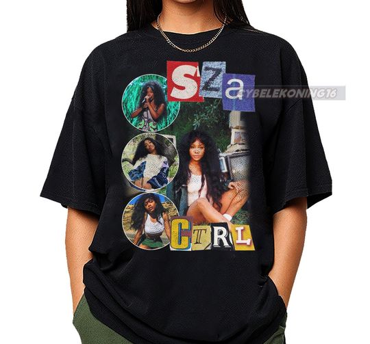 Discover Vintage SZA Ctrl T-Shirt, SZA Sos T Shirt