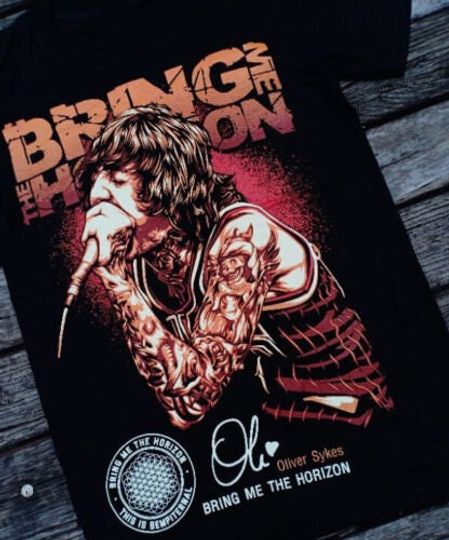 Discover Vintage Oliver Sykes Bring Me the Horizon T-shirt, Bring Me The Horizon Shirt
