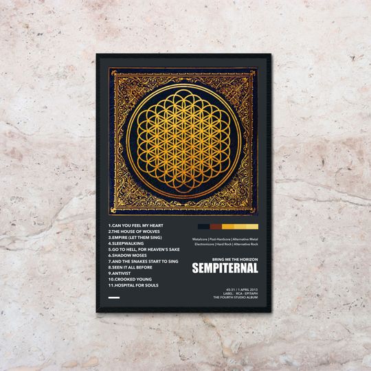 Discover Bring Me The Horizon Sempiternal Rock Music Poster - Album Cover Design