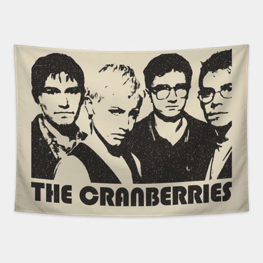 Discover The Cranberries - Vintage Pencil Drawing Style Tapestry