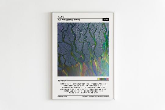 Discover Alt-J An Awesome Wave Album Poster - Cover Design for Fans