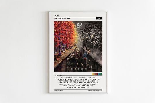 Discover AJR - OK Orchestra Album Poster / AJR Merch / Album Cover Poster