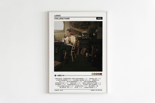 Discover Logic College Park Album Poster - Cover Design for Fans