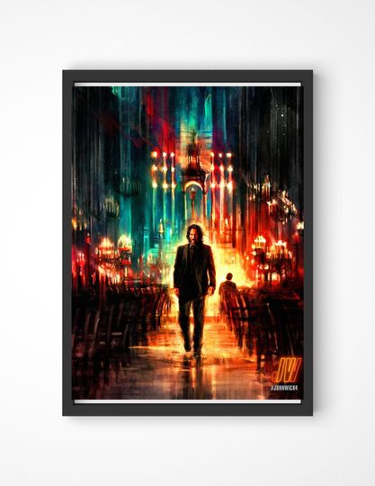 Discover John Wick 4 Poster, John Wick Chapter 4 Print, Gaming Poster