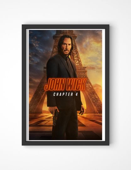 Discover John Wick 4 Poster, John Wick Chapter 4 Print, Gaming Poster