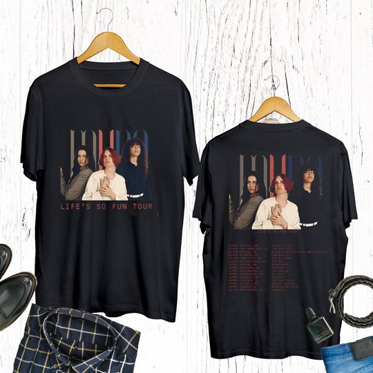 Discover Muna Band Life's So Fun Tour 2023 T Shirt
