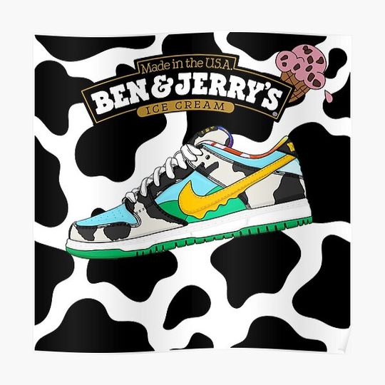 Discover ben and jerry's sb dunk chunky dunky wall paper Premium Matte Vertical Poster