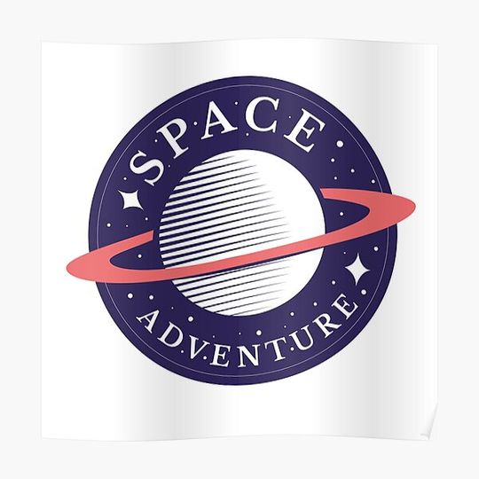 Discover space illustration artwork 2020 Premium Matte Vertical Poster