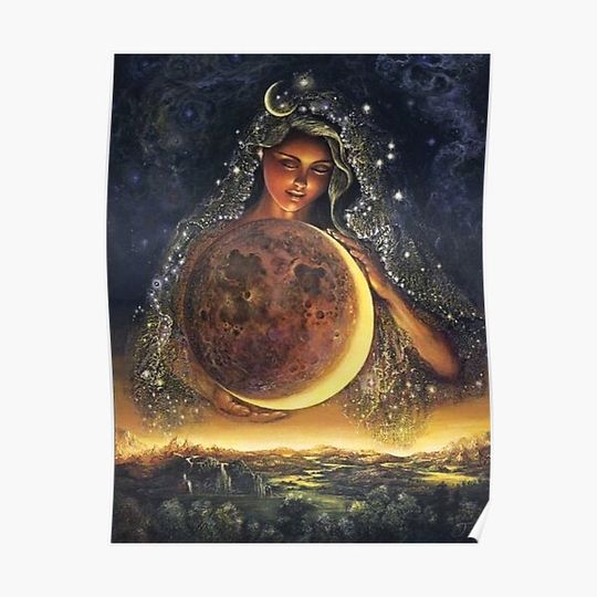 Discover Selene Moon Goddess Premium Matte Vertical Poster
