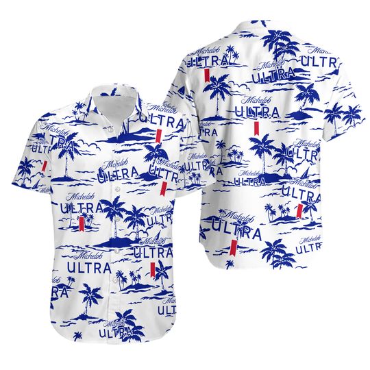 Discover Michelob Ultra Hawaiian Beach Pattern Shirt, hawaii beer Loves Shirt