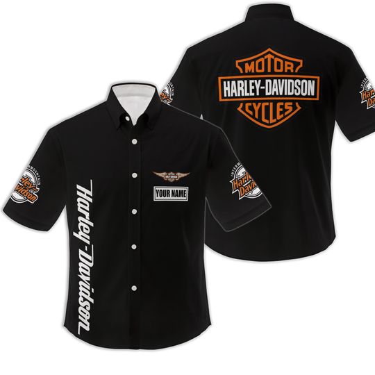 Discover Personalized Motorcycles Button Shirt, Harley Button Shirt