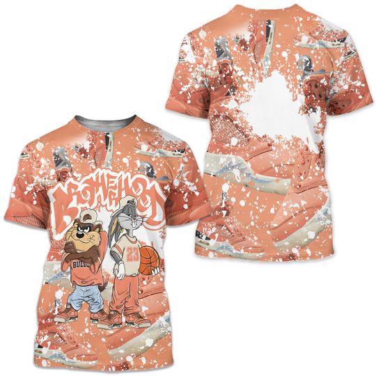 Discover Orange Brotherhood Bunny Tazmanian 3D T-Shirt