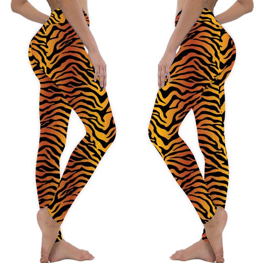 Discover Tiger Stripe Print Leggings