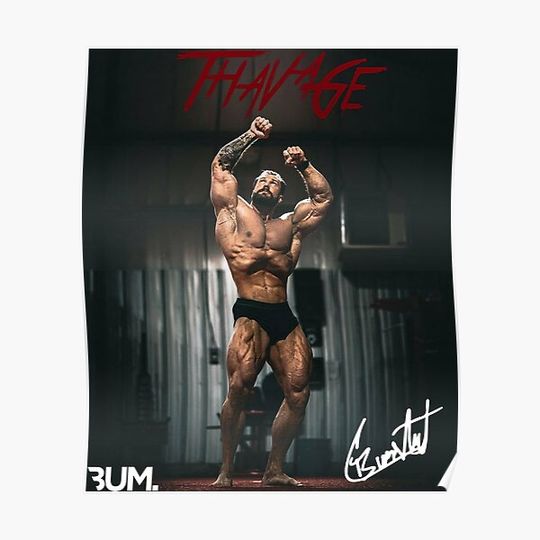 Discover CBUM Chris Bumstead Bodybuilding Gym Premium Matte Vertical Poster