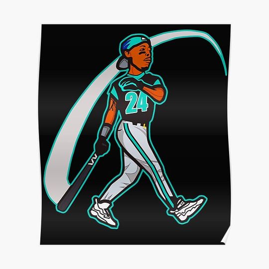 Discover KEN GRIFFEY JR VINTAGE Premium Matte Vertical Poster