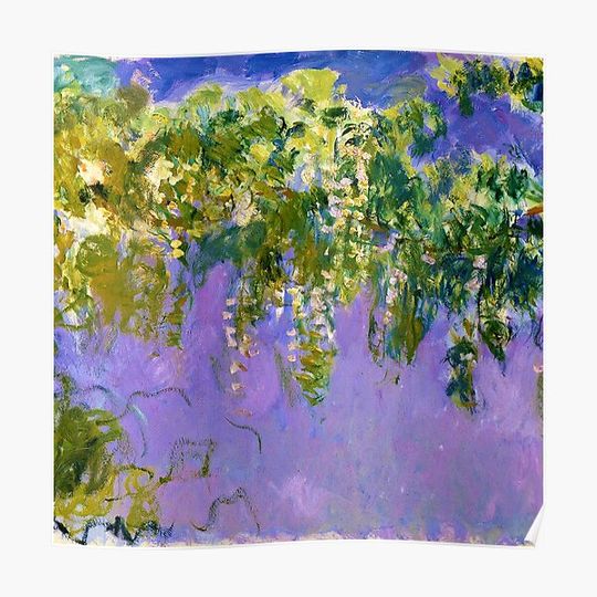 Discover Claude Monet "Wisteria", 1920 (left side) Premium Matte Vertical Poster