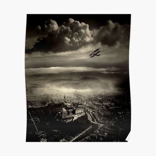Discover View of Edinburgh 1920 Alfred G Buckham Premium Matte Vertical Poster