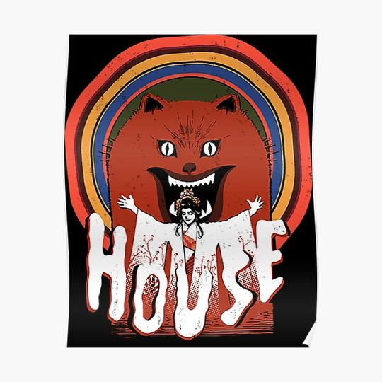 Discover Hausu (House) 1977 Premium Matte Vertical Poster