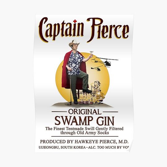 Discover Captain Pierce Swamp Gin Premium Matte Vertical Poster